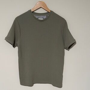 Men’s denim & flower Olive Green Men's T-Shirt